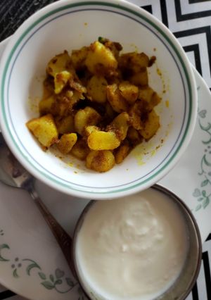 A picture of Fasting boiled potatoes.