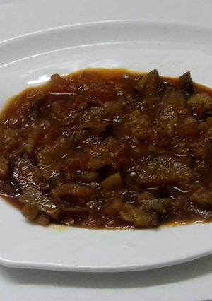 صورة لوصفة باذنجان بالصلصة