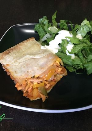 Una foto de Quesadilla rellena de pollo