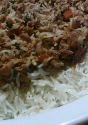 صورة لوصفة رز بالتونة