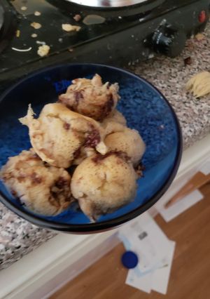 A picture of Banana chocolate chip pancake bites.
