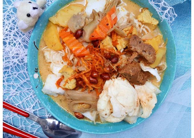 Ternyata begini lho! Resep  memasak Lontong Sayur Vegan  nikmat