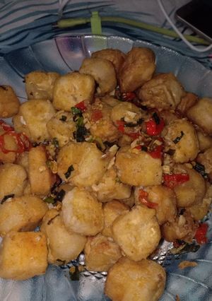 Foto resep Tahu cabe garam #juliaagustina