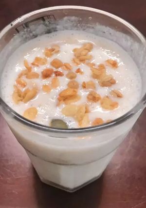 Hình của món Sữa chua chuối uống healthy.