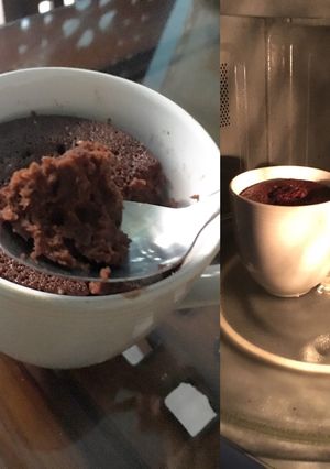 Foto resep Easy Chocolate cake microwave mug