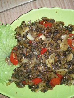 Foto resep Oseng kerang kupas lada hitam