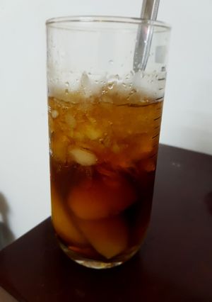 Hình của món Đào ngâm đường.