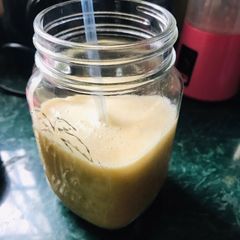 A picture of Banana and Egg Protein Shake/Smoothie🍌 🥚 🥛 🧊.