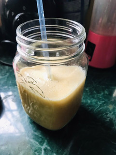 A picture of Banana and Egg Protein Shake/Smoothie🍌 🥚 🥛 🧊.