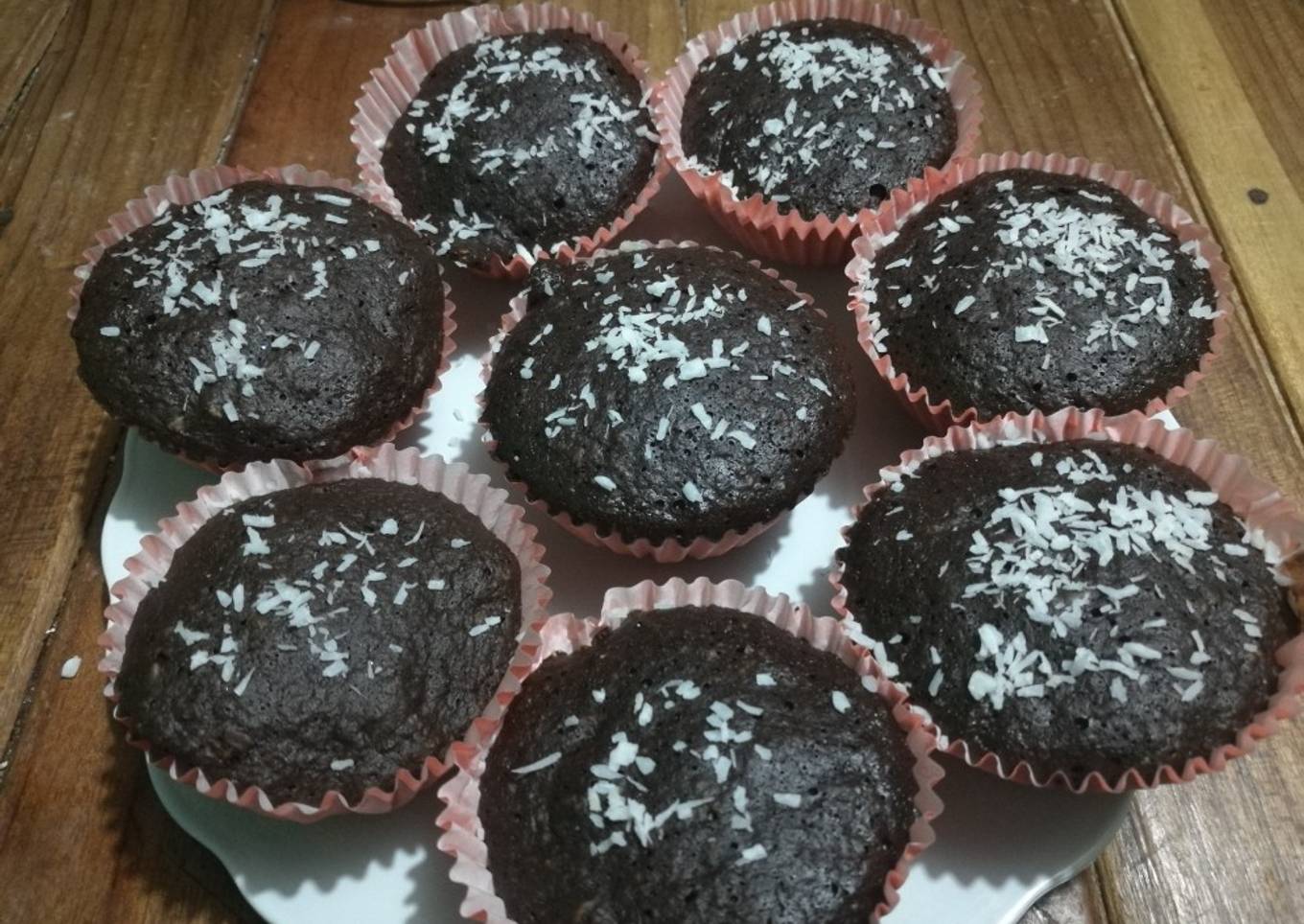 Cupcakes de chocolate saludables