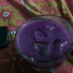 A picture of Black pulp(jamun) smoothie.