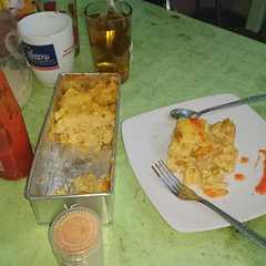 A picture of Super cheesy macaroni schotel panggang.