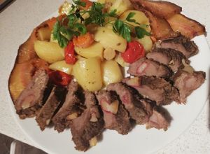 Őz vese pecsenye sütőben recept fotója