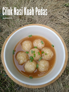 Foto resep Cilok Nasi Kuah Pedas