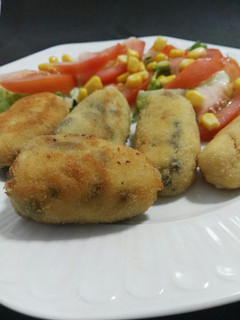 Una foto de Croquetas de champiñones con jamón