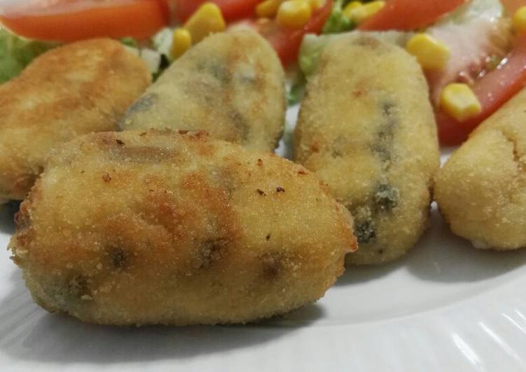 Croquetas de champiñones con jamón