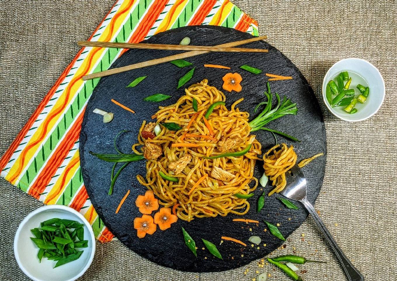 Restaurant Style Chicken Chowmein