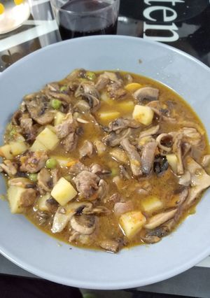 Una foto de Guiso de champiñón