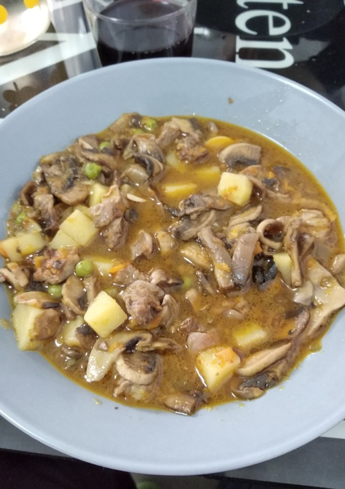 Una foto de Guiso de champiñón