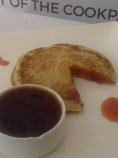 A picture of Fluffy american pancakes.