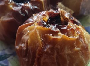 Una foto de Manzana al horno en air fryer
