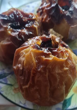 Una foto de Manzana al horno en air fryer