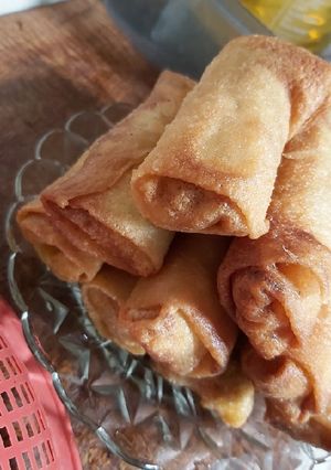 Foto resep Lumpia Isi Ayam Suwir Mercon
