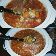 A picture of Hamburger Cabbage Soup.