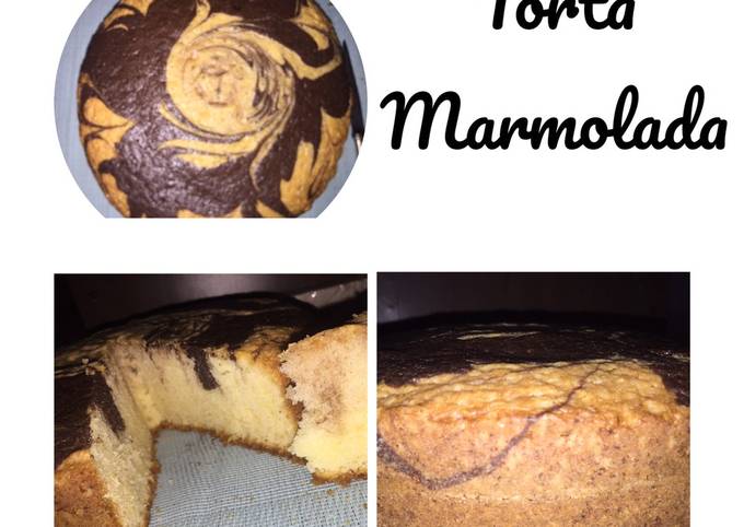 ? Torta marmolada súper esponjosa Receta de Ana karen - Cookpad