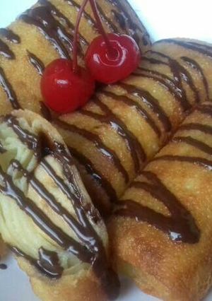 Foto resep Lumpia manis pisang coklat (#pr_risolesdkk)