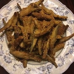 A picture of California Farm Smelt Fry with Buttermilk Dip.