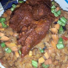 Jellof Rice and beans A picture of Jellof Rice and beans.