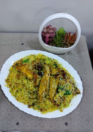 A picture of Chatpati Fish biryani tasty.