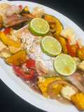 Dorado al Horno con Jengibre, limón y Vegetales! 🐟🍋