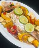 Dorado al Horno con Jengibre, limón y Vegetales! 🐟🍋