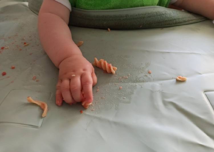 Pasta integral con tomate natural (BLW)