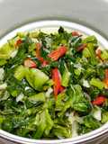 Tumis cuciwis (tunas daun bunga kol)