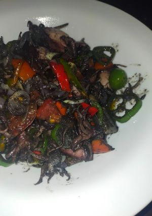 Foto resep 38. Tumis Cumi Hitam Pedas
