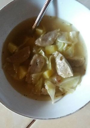 Foto resep Soup bakso sapi kentang kol