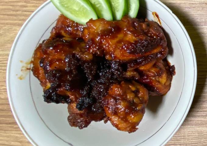 Resep Ayam Panggang Teflon Bumbu Merah, Enak