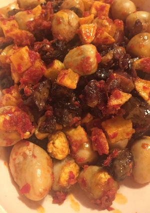 Foto resep 034. Sambel Kentang Ati Telor