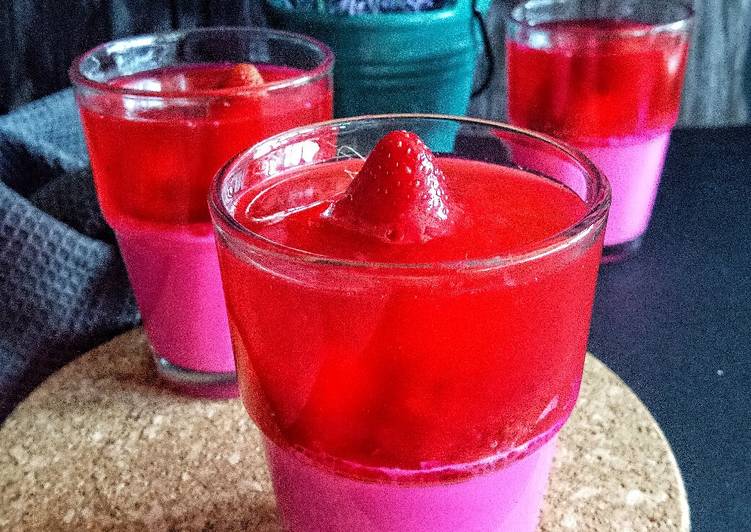 Puding Strawberry Cik Rose