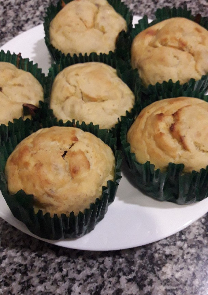 Una foto de Muffins de Banana sin azúcar 🍌🧁 (Apto 👶+12m)