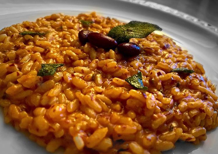 Risotto ai fagioli e erba salvia 🌿