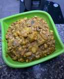 Beans porridge with sweet potato