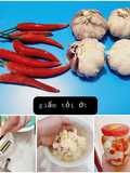 Giấm tỏi ớt (không bị xanh tỏi, không bị đục màu giấm)