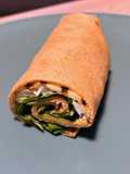 Wraps de lentejas con mozzarella de búfala y verdura