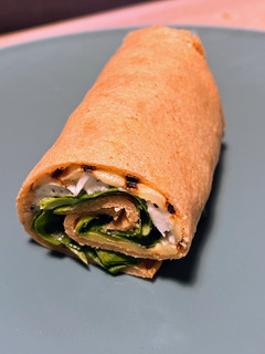 Una foto de Wraps de lentejas con mozzarella de búfala y verdura