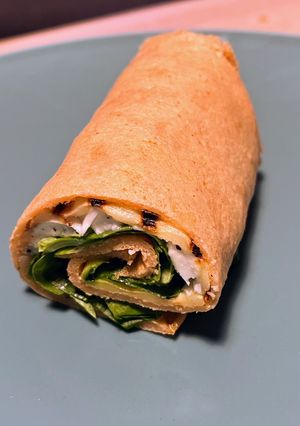 Una foto de Wraps de lentejas con mozzarella de búfala y verdura