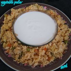 A picture of Vegetable pulav.
